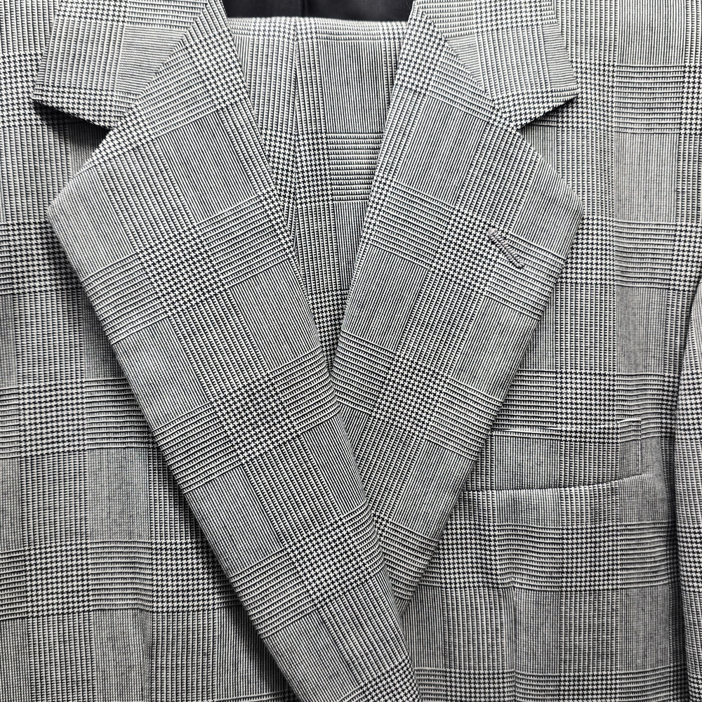 Corbins Men's Checkered Blazer Suit